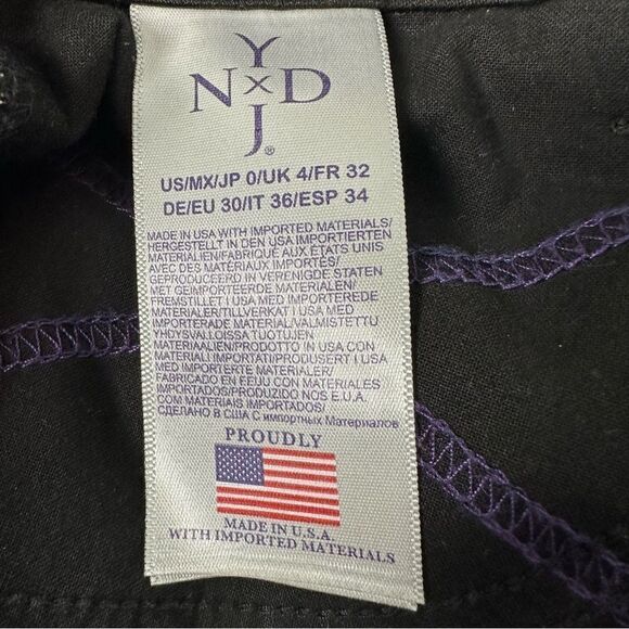 NYDJ Alina Skinny Black Leggings Sz 0 Super Sculpting Denim NWT - Picture 5 of 10